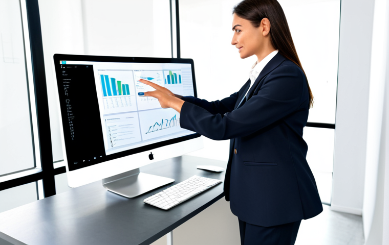 Personalized Email Journey**

"A businesswoman using a computer with a flowchart on the screen, illustrating a customer journey with personalized email sequences. She is wearing a modest blazer and professional slacks. The office environment is bright and modern. Perfect anatomy, correct proportions, well-formed hands, proper finger count, natural pose, fully clothed, appropriate attire, safe for work, professional, high quality, appropriate content."

**