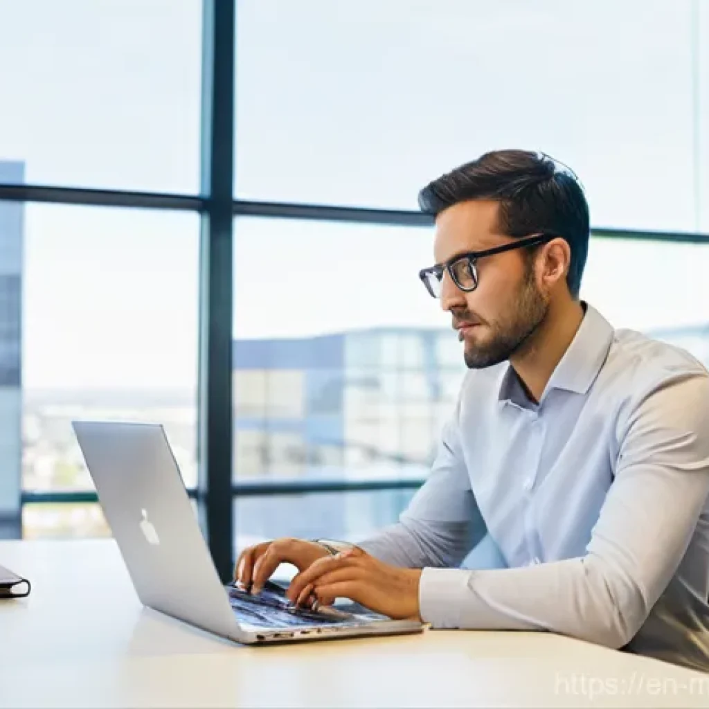 이메일 캠페인 자동화의 도전과 기회 - **Prompt:** A dynamic, clean-cut professional, appearing to be in their late 20s to early 30s, dress...