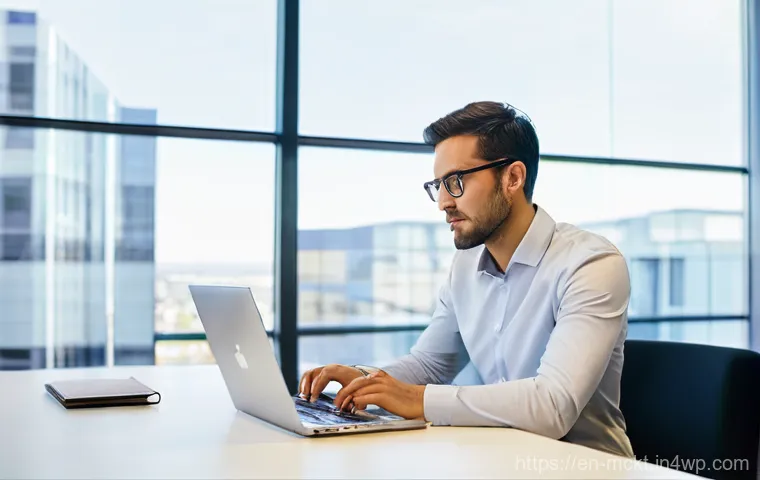 이메일 캠페인 자동화의 도전과 기회 - **Prompt:** A dynamic, clean-cut professional, appearing to be in their late 20s to early 30s, dress...