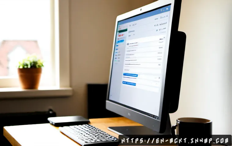 Home 17 이메일 오픈율을 높이기 위한 자동화 팁 - Photorealistic modern home office scene, confident small business owner reviewing an email automatio...